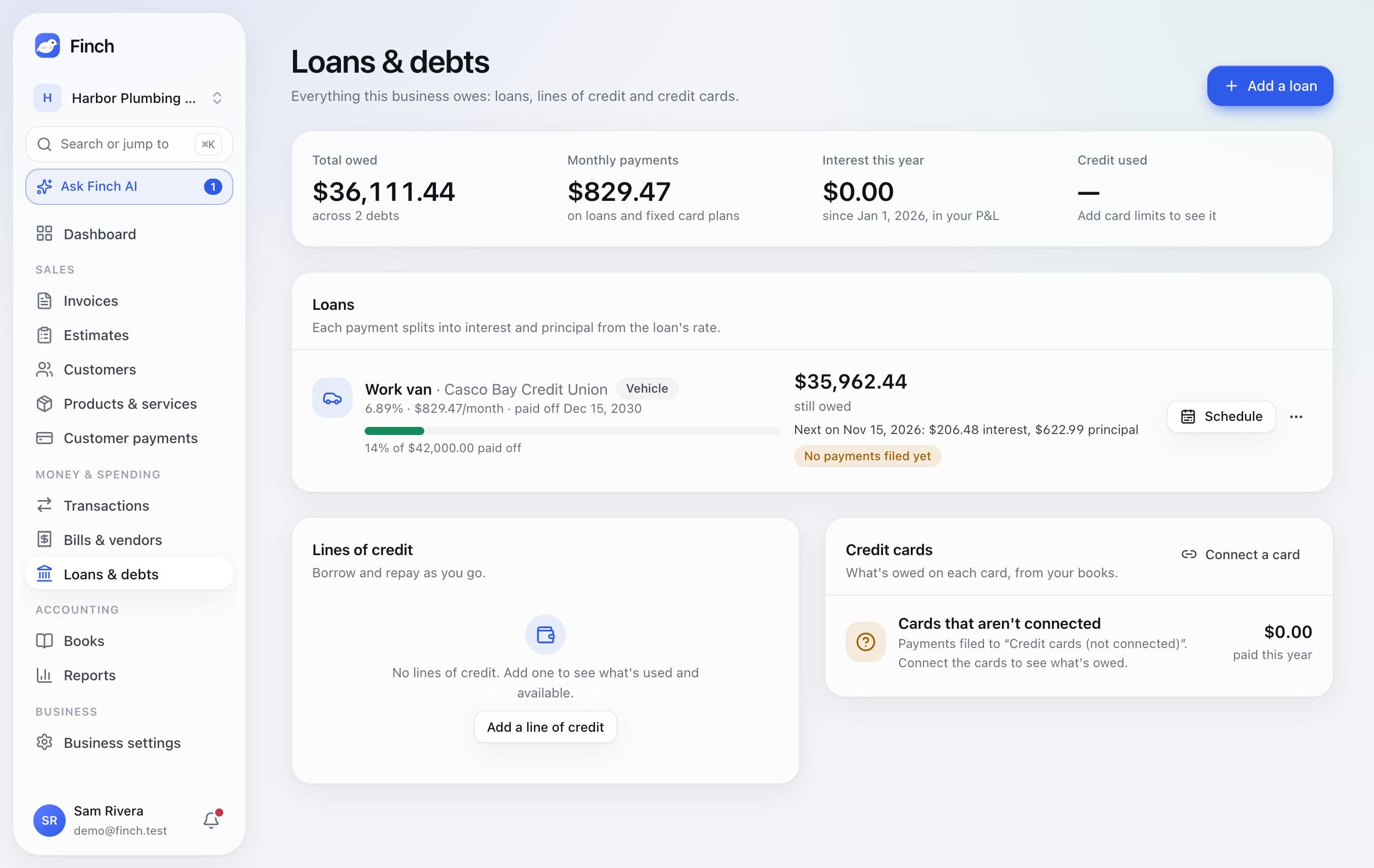 Loans and debts